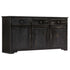 Rustika Rowe -  Sideboard Black 160x40x80 cm Solid Mango Wood